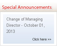 Special Announcements