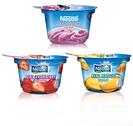 Nestlé Real Strawberry Yoghurts, Nestlé Real Mango