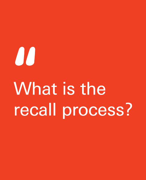 What is the recall process?