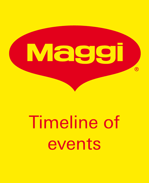 Maggi noodles timeline of events?