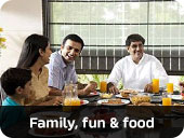 Family, fun and food Family, fun and food
