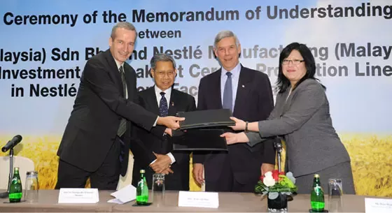 Investment of CHF 35 million in breakfast cereals factory in Malaysia